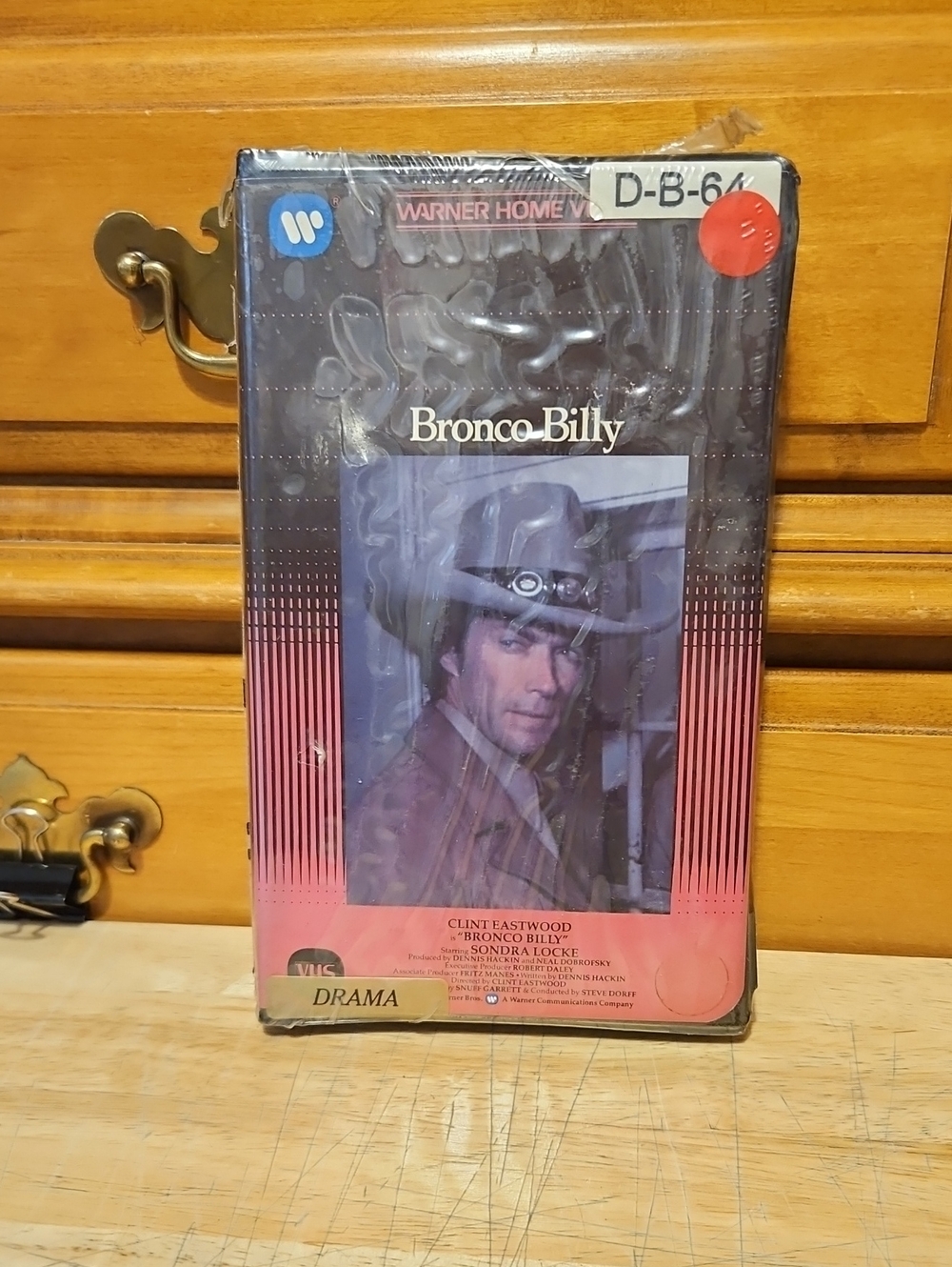 SEALED Bronco Billy Clamshell VHS Warner Home Video Clint Eastwood NEW 1981